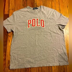 Polo Ralph Lauren T-Shirt block letter Orange VTG 90s